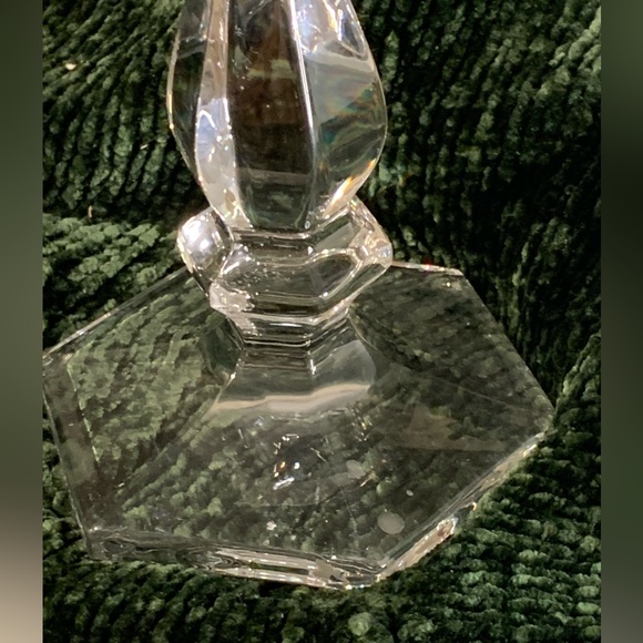 VTG 9" Heisey Imperial Old Williamsburg Clear Glass Candlestick - Picture 5 of 13